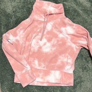 Old Navy Funnel Cropped Fleece Sweatshirt